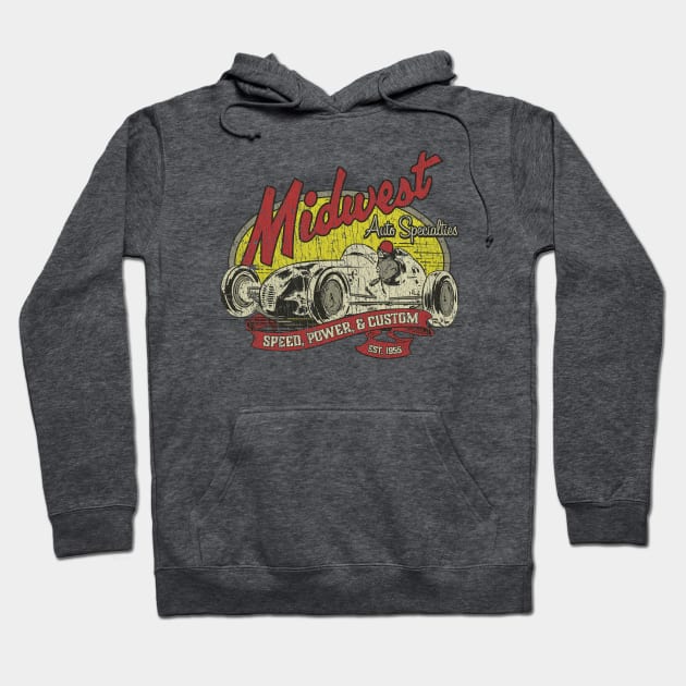 Midwest Auto Specialties Speed, Power, & Custom 1955 Hoodie by JCD666